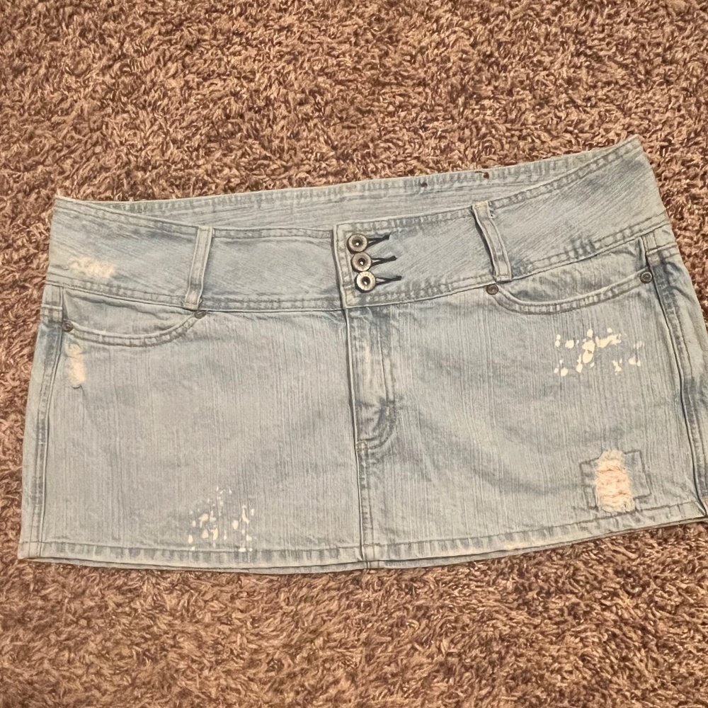 Denim Mini Skirt